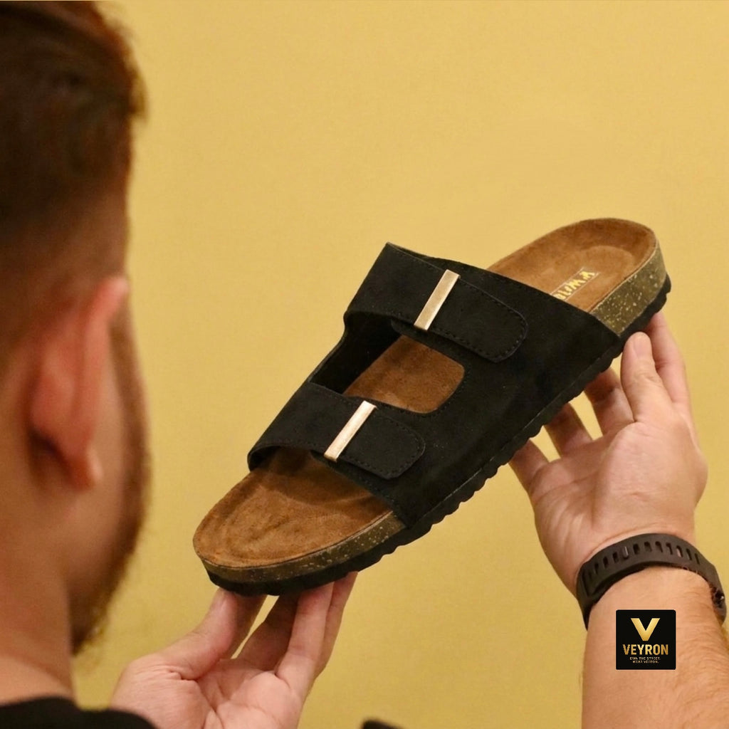 Veyron Urban Comfort Strap Sandals – Classic Black