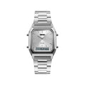 SKMEI 1220 Men’s Dual Display Digital Sports Watch | Water Resistant-Silver