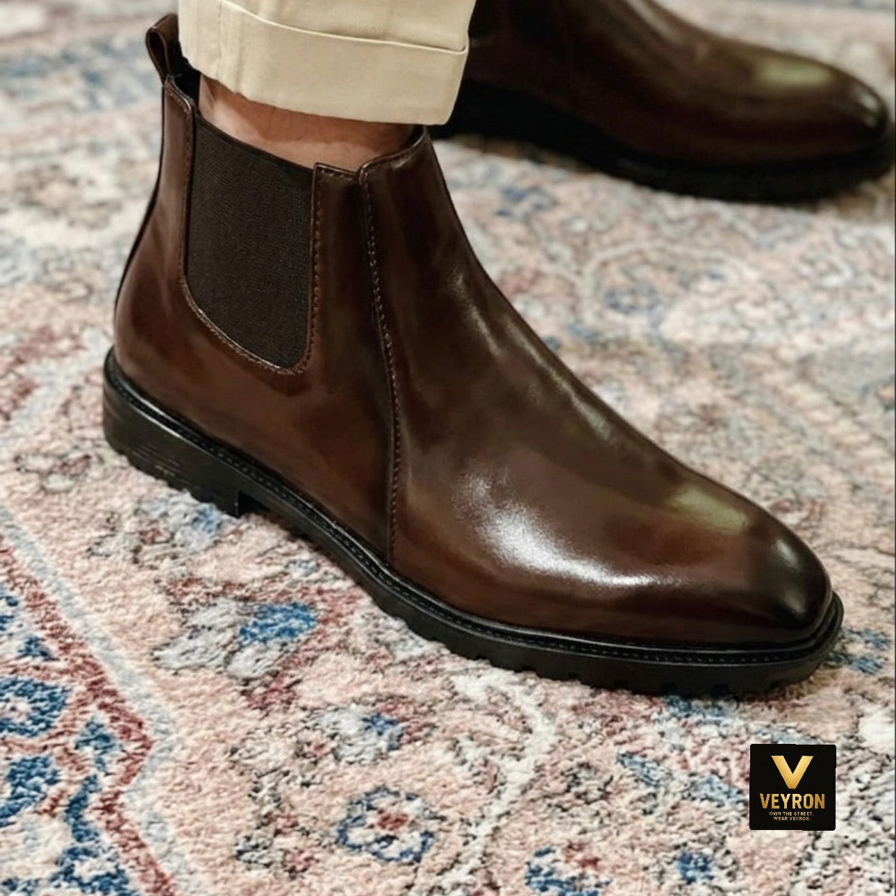 Veyron Windsor Chelsea Boot – Dark Brown