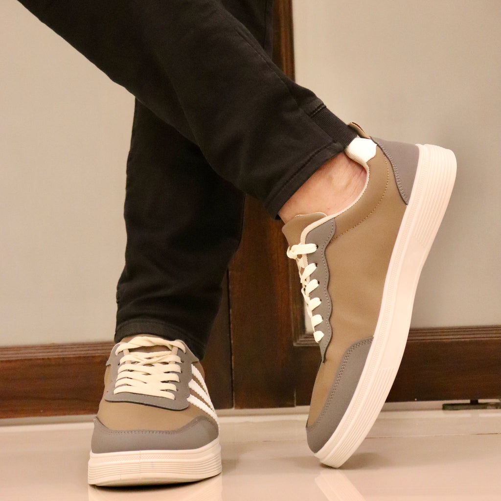 Veyron | Beige-Grey Urban Sneaker