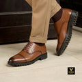 Veyron Windsor Cap Toe Oxford – Tan Brown
