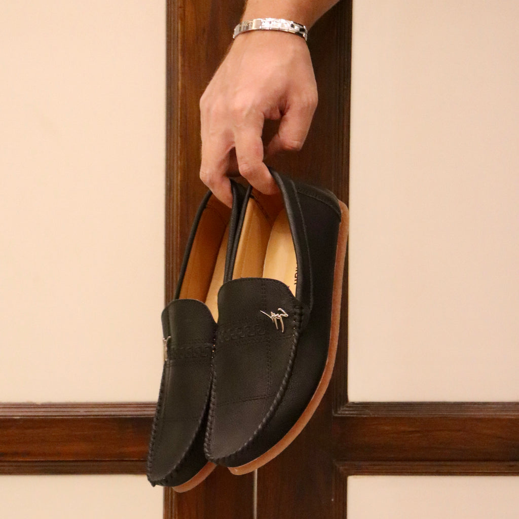 Veyron Signature Jelly-Sole Loafer-Black