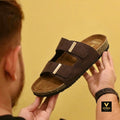 Veyron Urban Comfort Strap Sandals – Chocolate Brown