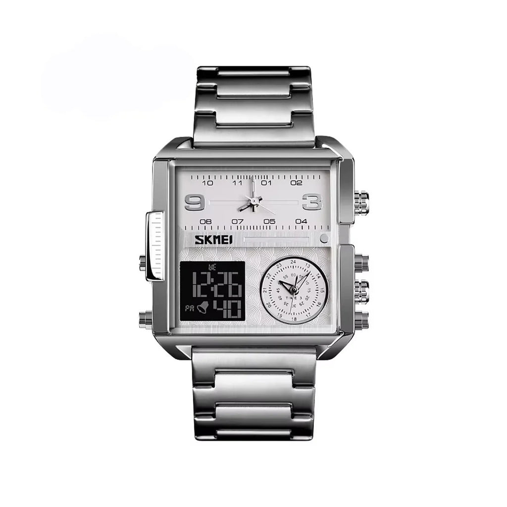 SKMEI 1584 Original Analog-Digital Watch – Silver