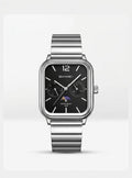 SKMEI 2509 Men's Fashion Quartz Watches Waterproof Business and Sports-Black Silver