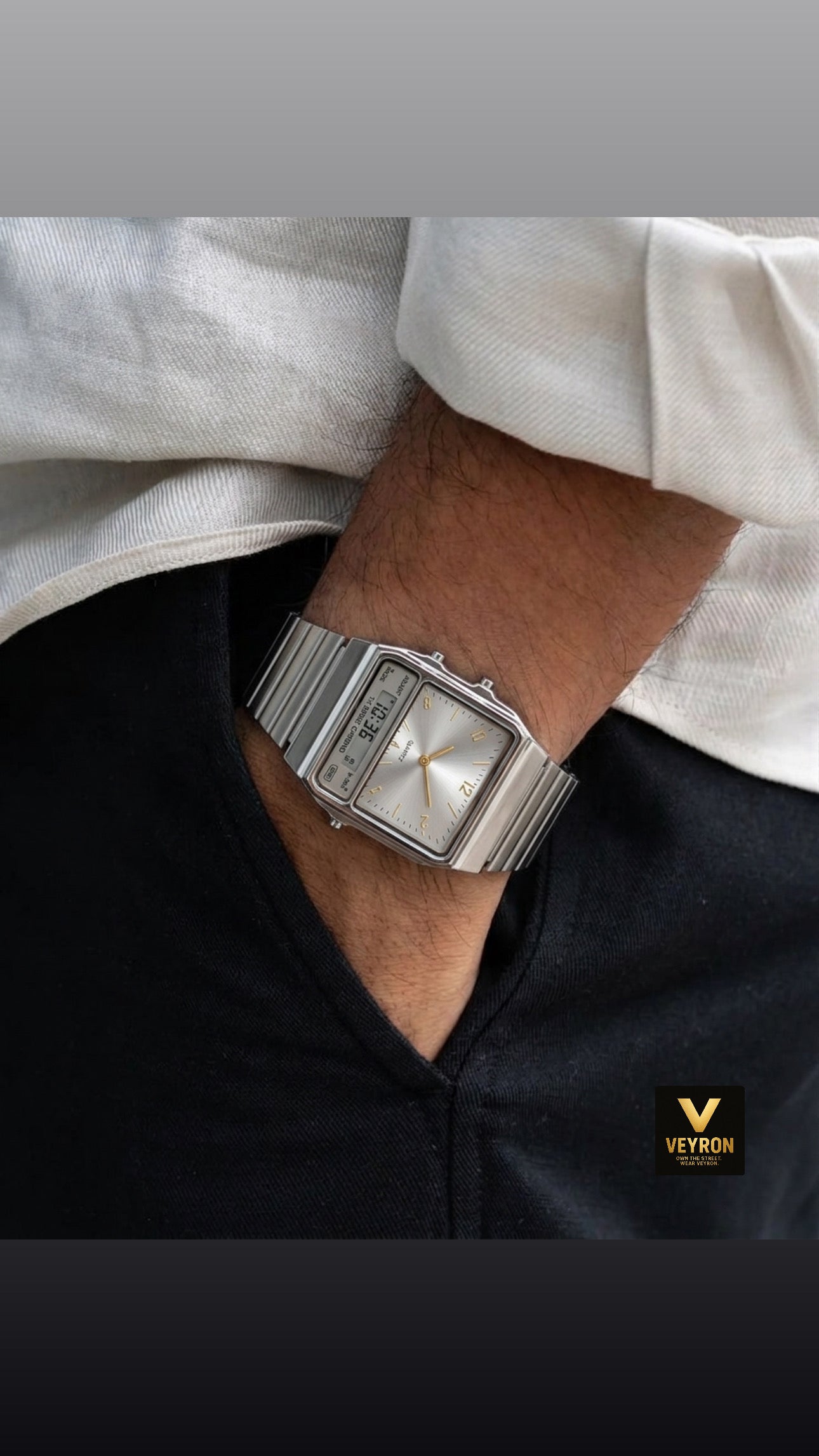 SKMEI 2632 Men’s Quartz Watch | Stylish & Water Resistant- Silver